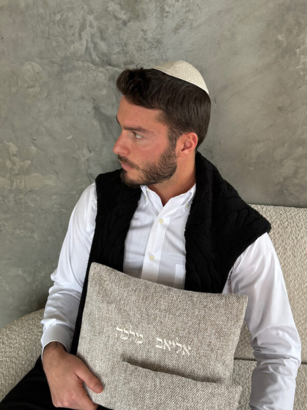 סט כיסויים פרימיום אריג חום