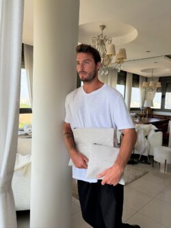 ⁦סט כיסויים לטלית ותפילין דמוי עור בגוון אבן⁩ – תמונה ⁦4⁩